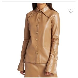 *SOLD* A.W.A.K.E Mode Brandy Faux Leather Shirt